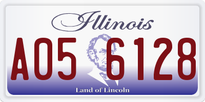 IL license plate A056128