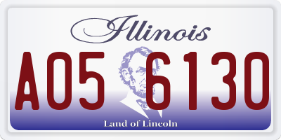 IL license plate A056130