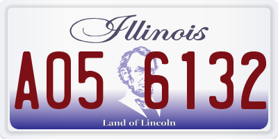IL license plate A056132