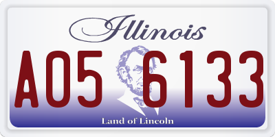 IL license plate A056133