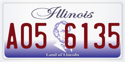 IL license plate A056135