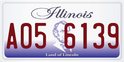 IL license plate A056139