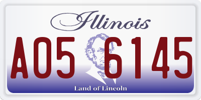 IL license plate A056145