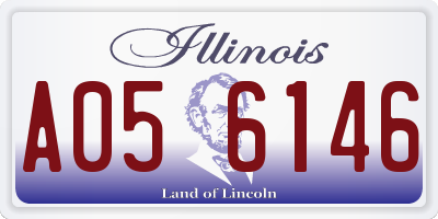 IL license plate A056146