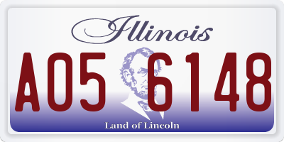 IL license plate A056148