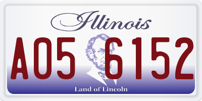 IL license plate A056152