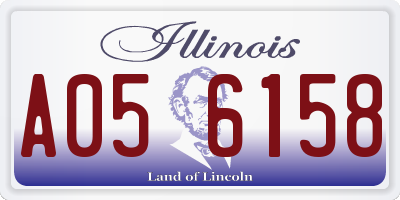 IL license plate A056158