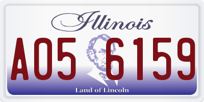 IL license plate A056159