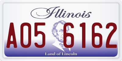 IL license plate A056162