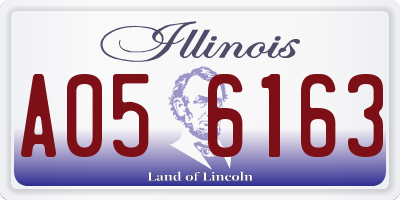 IL license plate A056163