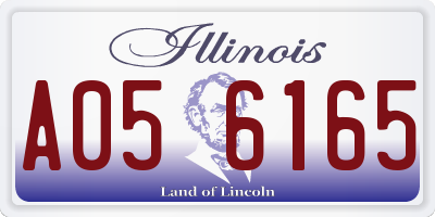 IL license plate A056165