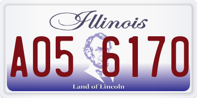 IL license plate A056170