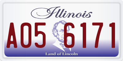 IL license plate A056171