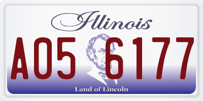 IL license plate A056177