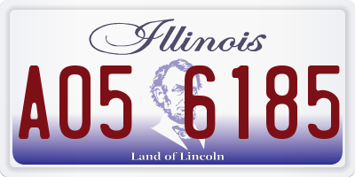 IL license plate A056185