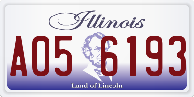 IL license plate A056193