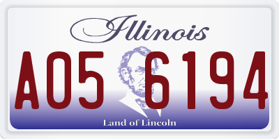 IL license plate A056194
