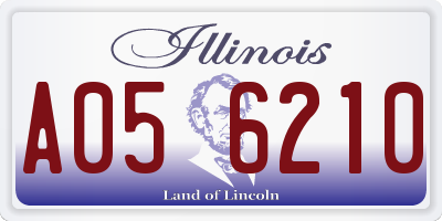 IL license plate A056210