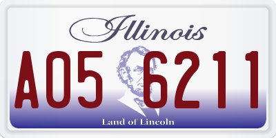 IL license plate A056211