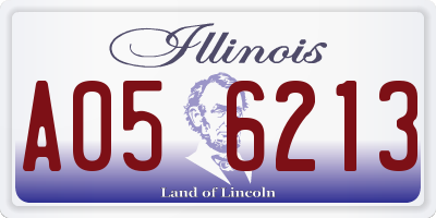 IL license plate A056213
