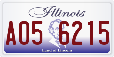 IL license plate A056215