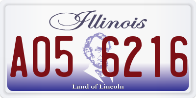 IL license plate A056216