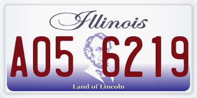 IL license plate A056219