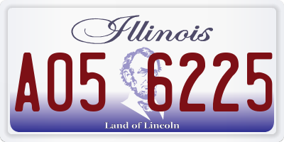 IL license plate A056225