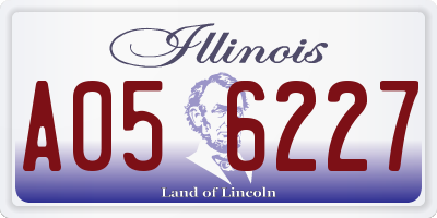 IL license plate A056227