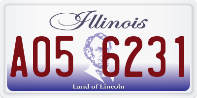 IL license plate A056231