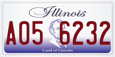 IL license plate A056232