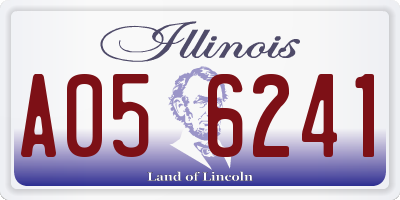 IL license plate A056241