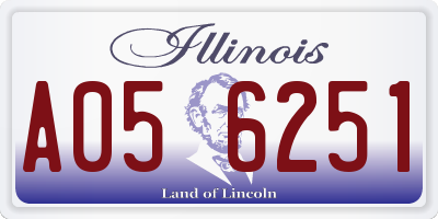 IL license plate A056251