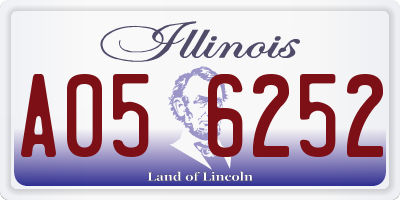 IL license plate A056252