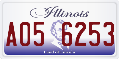 IL license plate A056253