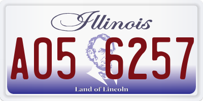 IL license plate A056257
