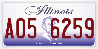 IL license plate A056259