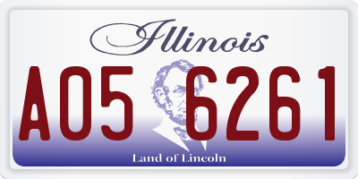 IL license plate A056261