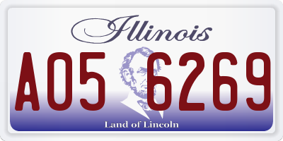IL license plate A056269