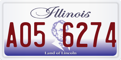 IL license plate A056274