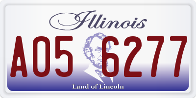 IL license plate A056277