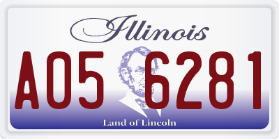 IL license plate A056281