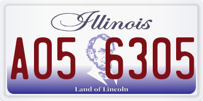 IL license plate A056305