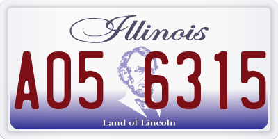 IL license plate A056315