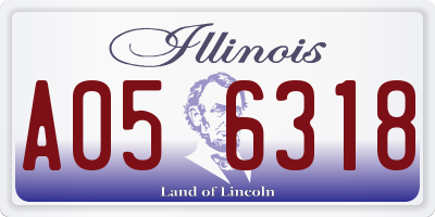 IL license plate A056318