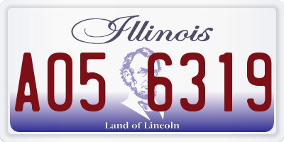 IL license plate A056319