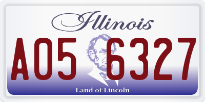 IL license plate A056327