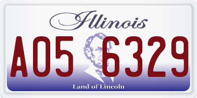 IL license plate A056329