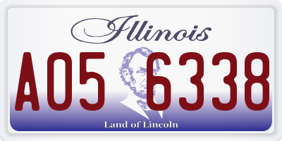 IL license plate A056338