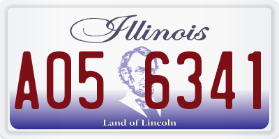 IL license plate A056341